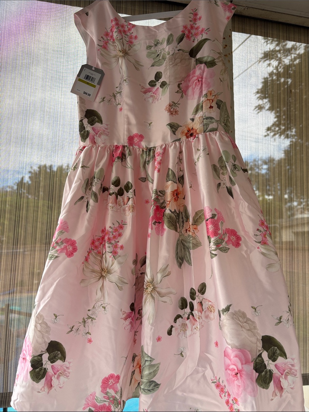 Pastourelle Pink Floral Holiday Dress